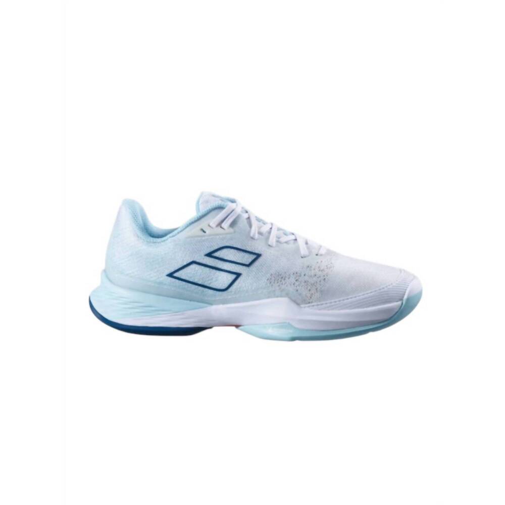 NEW BABOLAT men's jet mach 3 all court shoes in angel blue